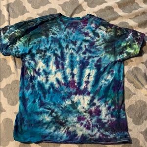 Tie dye blue, green, purple large